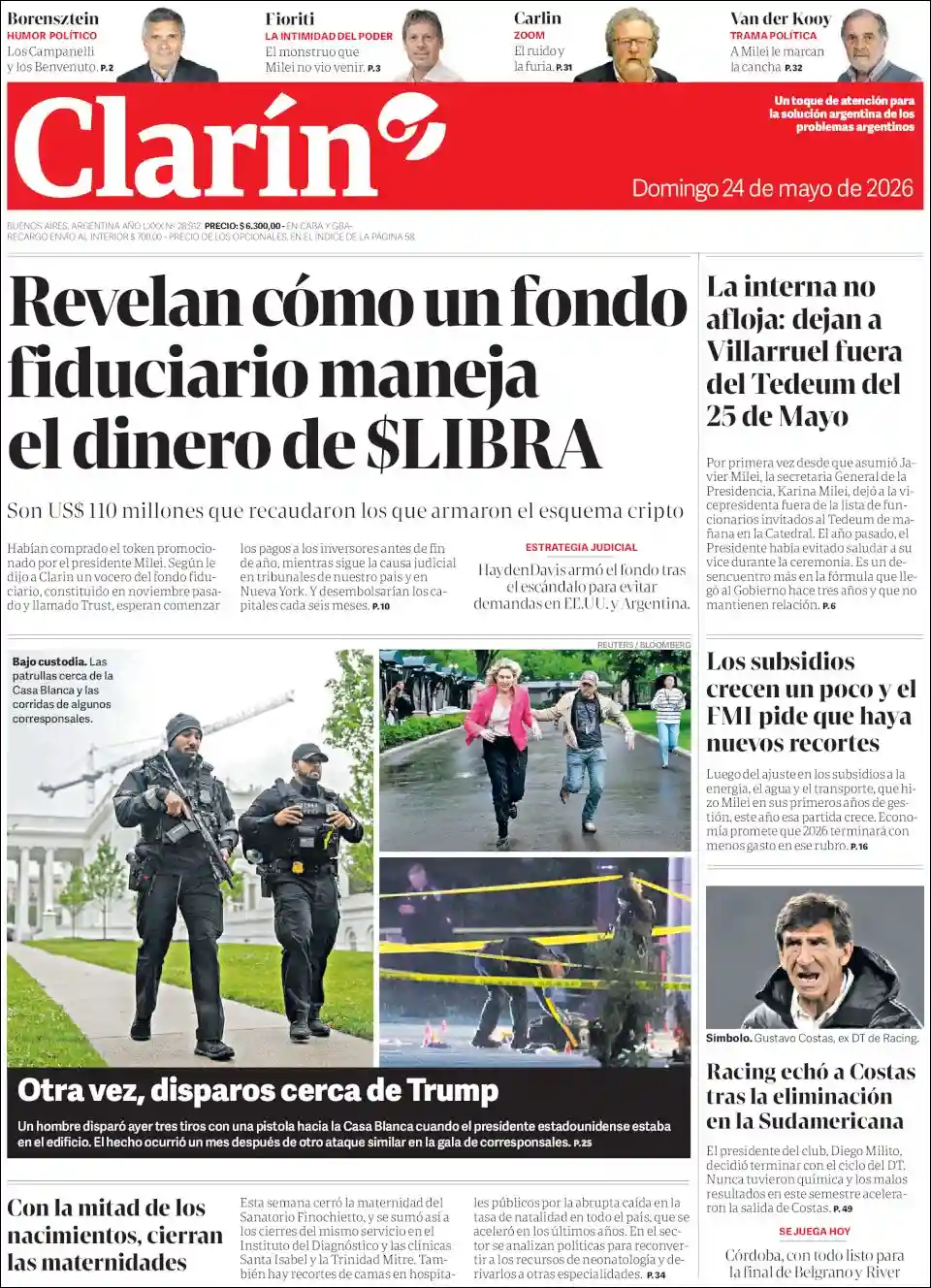 Evolucion Streaming | NOTIFULL SUR - Tapa del diario Clarin