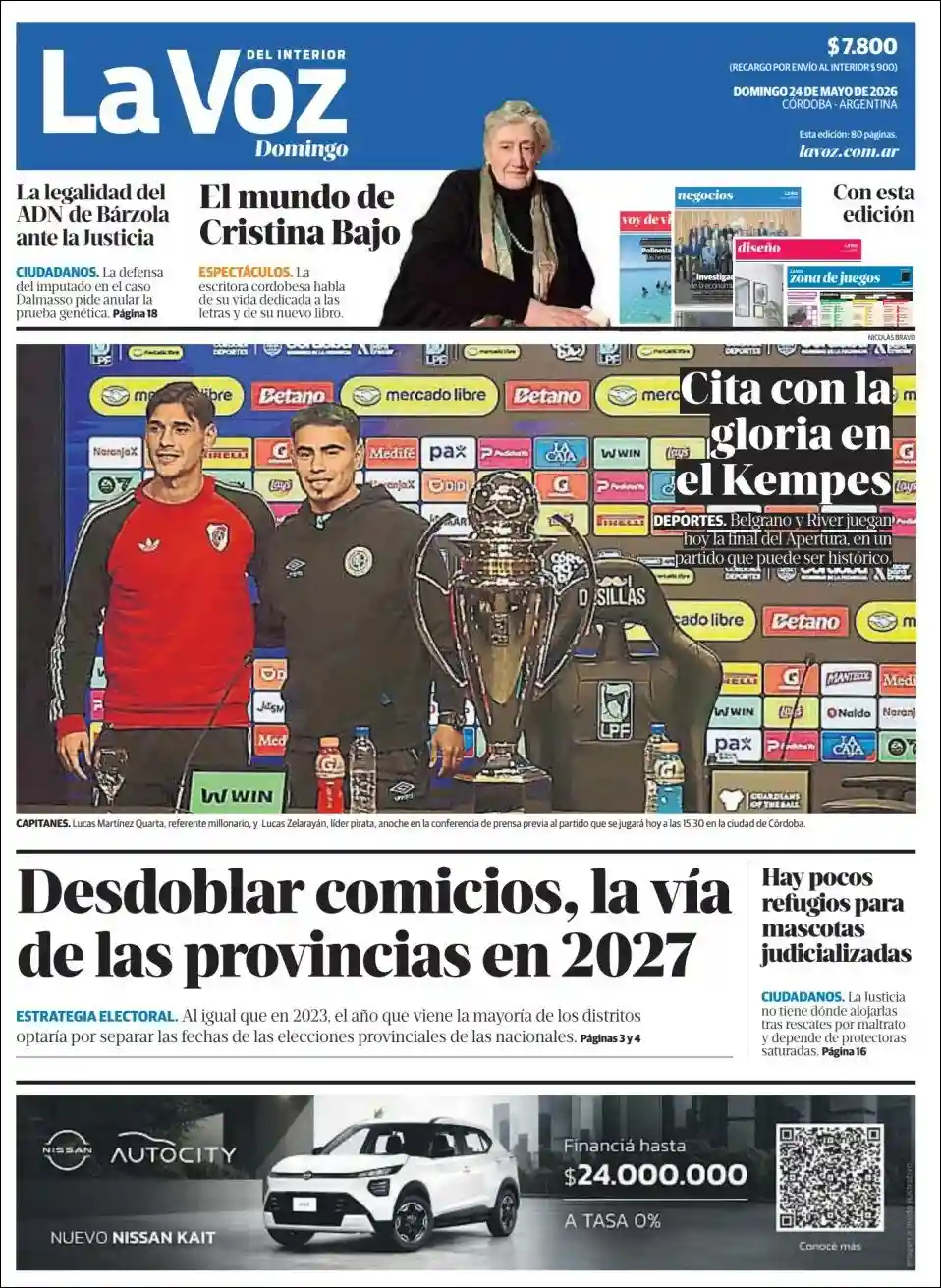 Evolucion Streaming | NOTIFULL SUR - Tapa del diario La Voz