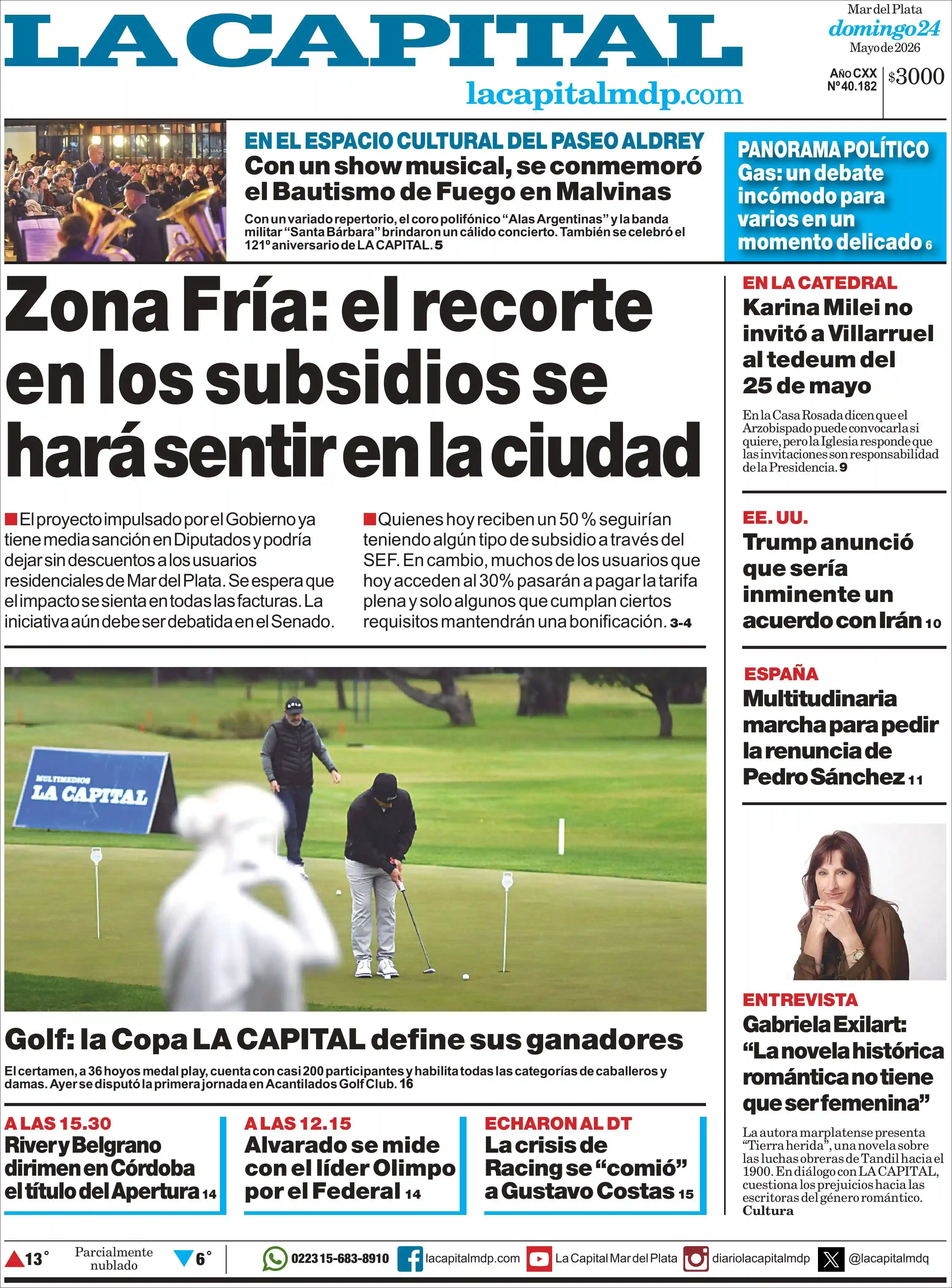 Evolucion Streaming | NOTIFULL SUR - Tapa del diario La Capital